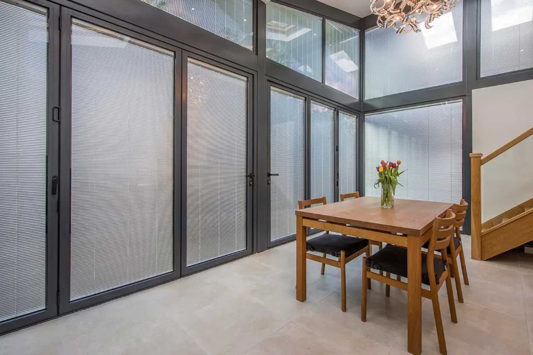 Integral blinds for windows and doors