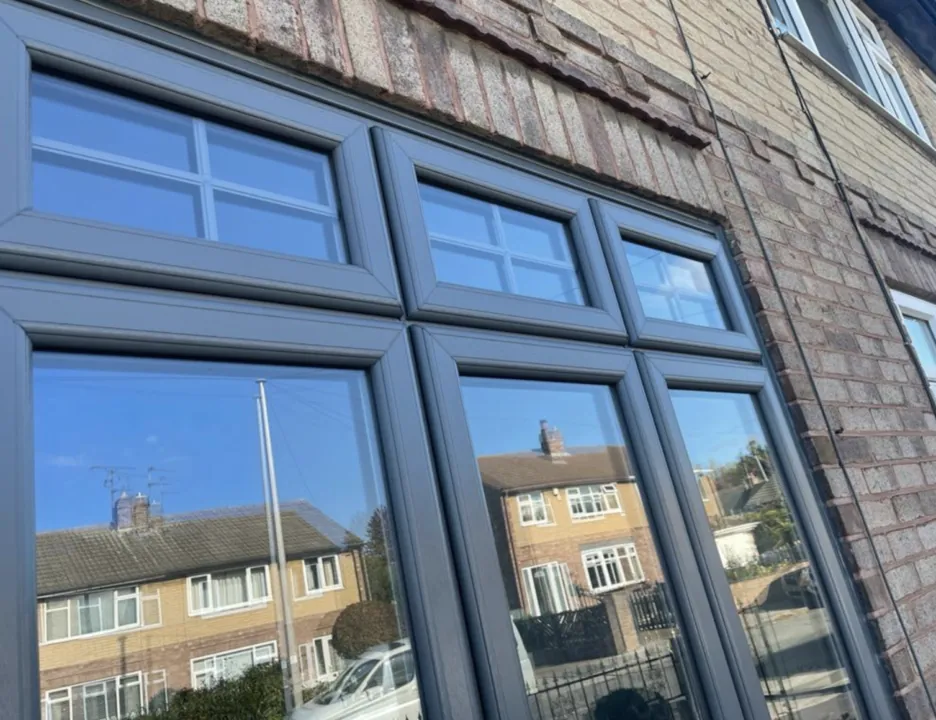 Black uPVC windows