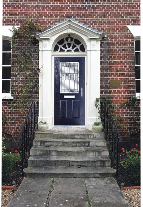 Black composite doors