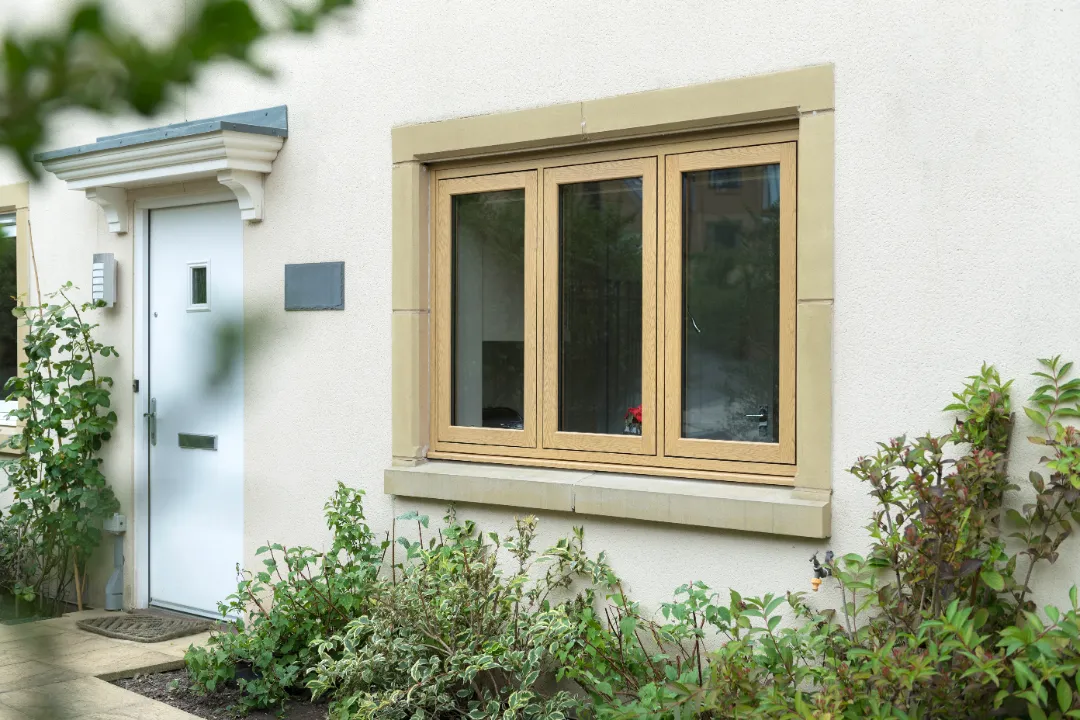 Flush sash window irish oak