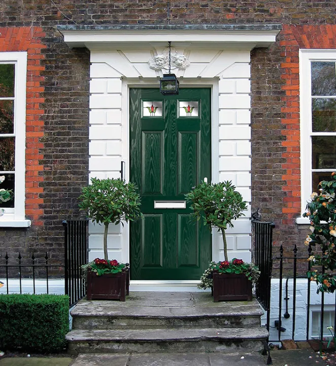 DoorCo forest green front door