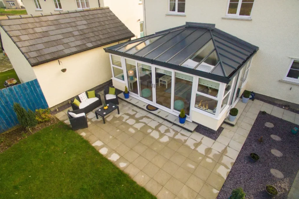 Solid roof Edwardian extension