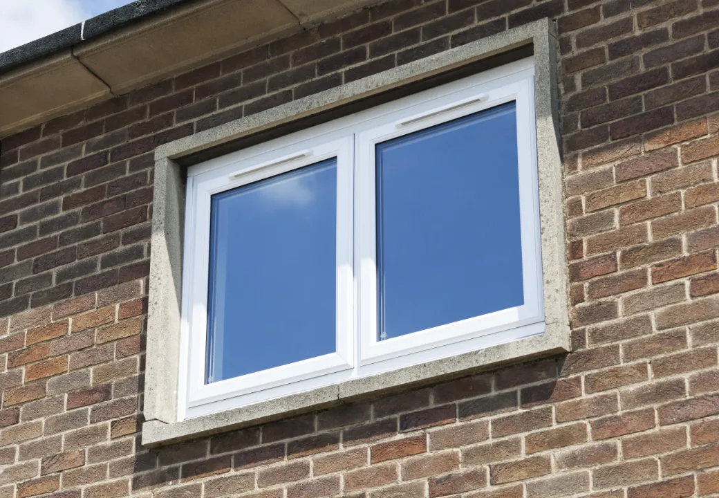 White alu bay windows