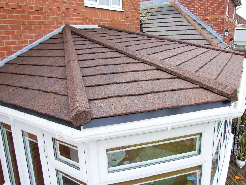 Brown tiled roof