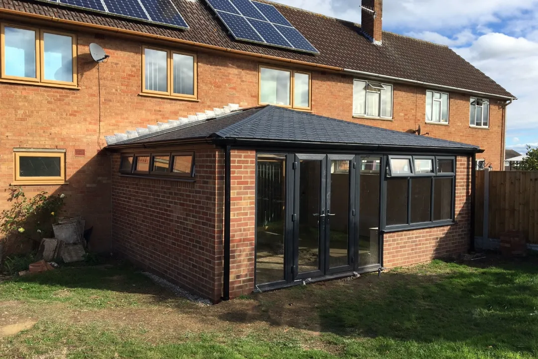 Tiled roof extension