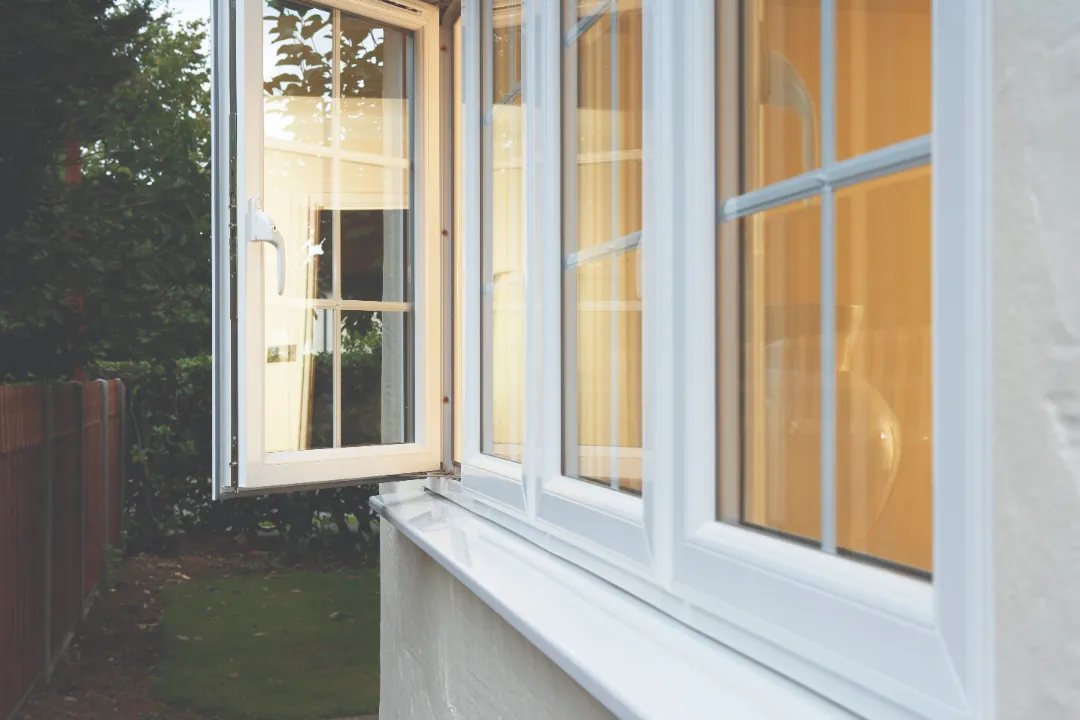 White uPVC windows
