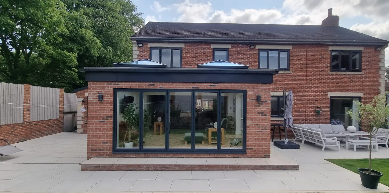 Bi-fold door on orangery