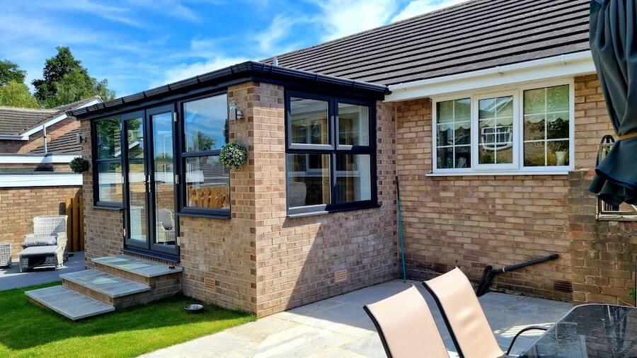 Tiled conservatory roof